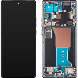 Piese si componente Display cu Touchscreen Motorola Edge 40 Pro, cu Rama, Negru (Interstellar Black), Service Pack 5D68C22010