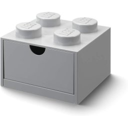 Room Copenhagen LEGO Desk Drawer 4 , storage box (grey, knobs)