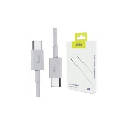 Cablu de date si incarcare Allity AUC-03 USB-C to USB-C 60W 1m Alb