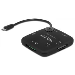 DELOCK 65529 Micro USB OTG Card Reader + 3 port USB Hub