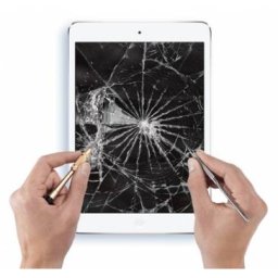 Geam sticla cu OCA Apple iPad Air 2 Alb Service Pack