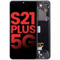Display cu touchscreen si rama Samsung Galaxy S21 Plus OLED Negru