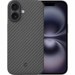 Husa Carbon Fiber Apple iPhone 16 Plus Neagra