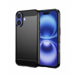 Husa Carbon Fiber Apple iPhone 16 Neagra