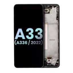 Display cu touchscreen si rama Samsung Galaxy A33 5G A336F Negru