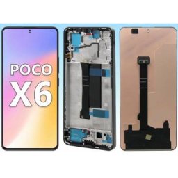 Display cu touchscreen si rama Xiaomi Poco X6 Negru INCELL