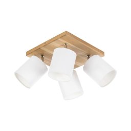 Spot de tavan Spot-Light DO56844474 APRILLIA 4xE27/25W/230 stejar/alb