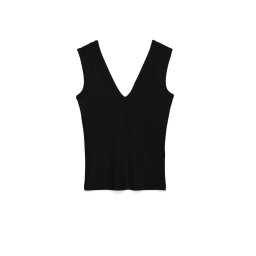 VERO MODA Top Awvega V-Neck Tank 10337896 C-N10 black