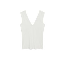 VERO MODA Top Awvega V-Neck Tank 10337896 11-0602 TCXow white