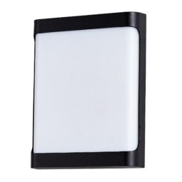 Aplica Exterior Techstar® LED Light EX10 , Putere 20W, A++, Rezistenta la Apa si Praf, Alb Cald, 3000K, Plastic ABS, Negru