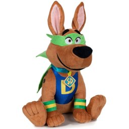 Jucarie din plus scooby mask of the blue falcon, scooby doo, 29 cm