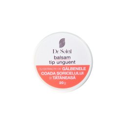 Balsam tip unguent cu extracte de Gălbenele, Coada Șoricelului și Tătăneasă Dr. Soleil, 20g