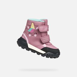 Pantofi roz pentru fete Geox Trekkyup B AB