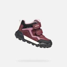 Pantofi roșii pentru fete Geox Trekkyup B AB