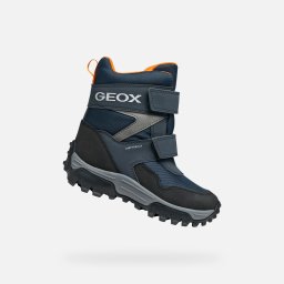 Pantofi de iarnă albastru închis pentru băieți Geox Himalaya B ABX