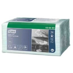 Laveta cu scamosare redusa Tork, 75 bucati/set, hartie turcoaz W8