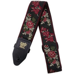 Ernie Ball Strap Red Rose 4142