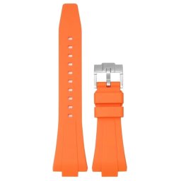 Curea silicon lină, portocalie pentru Tissot PRX de 35/40mm diametru