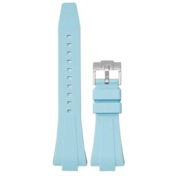 Curea silicon lină, bleu pentru Tissot PRX de 35/40mm diametru
