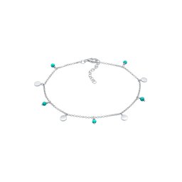 ELLI Accesorii pentru picioare 'Geo' turcoaz / argintiu