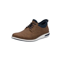 Rieker Pantofi cu șireturi sport bleumarin / maro caramel