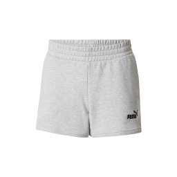 PUMA Pantaloni sport 'ESS No. 1' gri deschis / negru