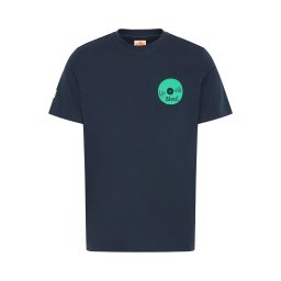 BLEND Tricou 'BHSun' albastru închis / verde smarald