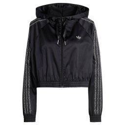 ADIDAS ORIGINALS Geacă de primăvară-toamnă 'PEARL' negru / argintiu