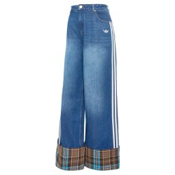 ADIDAS ORIGINALS Jeans azur / albastru denim / maro / maro închis