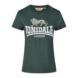 LONSDALE Tricou 'SARSDEN' verde pin / verde pastel / alb