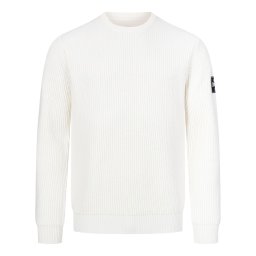 Lonsdale London Pulover 'Moycullen' negru / alb murdar