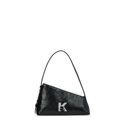 KARL LAGERFELD JEANS Geantă de umăr ' Geo Hochglänzende Schultertasche ' negru