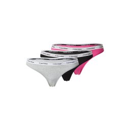 Calvin Klein Underwear Tanga gri amestecat / mov neon / negru / alb