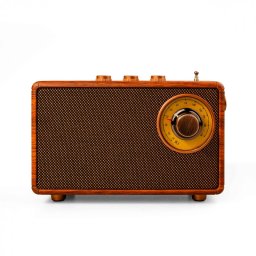 Boxa portabila cu radio Bluetooth Ashu AS23, 5 W, Pana la 10m, Pana la 5-8 h, TWS, Card TF, USB (disc U), AUX, 1500 mAh, Maro