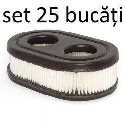 Filtru aer oval Briggs 110x66x33 mm d28 mm 575EX 625E - OHV 650Exi 675Exi 675iS, 445, 798452, 593260 set 25 bucati, 593260 M psp