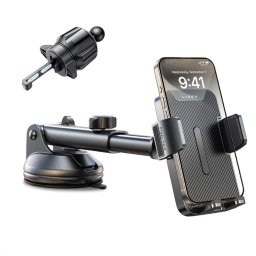 Suport auto telefon Lisen 2E781 YL0424040008, brat telescopic, ajustabil, negru