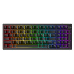 Tastatura fara Fir Bluetooth Type-C RGB 4000mAh Negru
