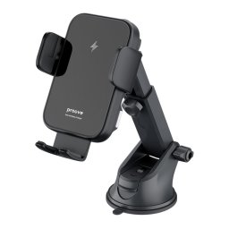 Suport auto telefon Proove Triple Clamp WHTC15010001, incarcare wireless 15W, automat, 4.0-6.9 inch, negru