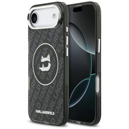Husa Husa pentru iPhone 17 Air - Karl Lagerfeld IML Choupette Head Logo MagSafe (KLHMP17MHMKBCHOK) - Black