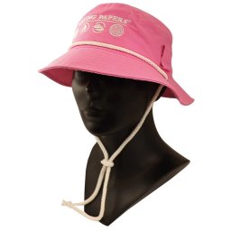 Palarie Raw Rolling Papers Bucket din bumbac roz Unisex M 57-58 cm