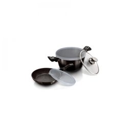 BERLINGER HAUS BH/6616T Metallic Line Shiny Black Set vase 5 cu părţi