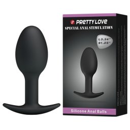 Pretty Love - dildo anal - silicon negru