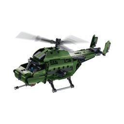 iM.Master - Set de construcție elicopter 2 în 1 cu propulsie mecanică, 393 piese
