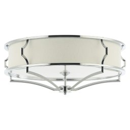 Open Design OR84412 - Plafonieră STESSO, 4 socluri E27, 12 W/230 V, Ø 65 cm, crom/alb