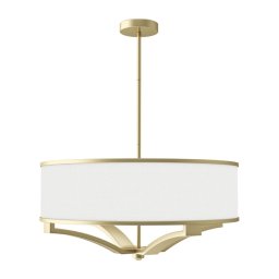 Open Design OR84818 - Lustra cu tijă GERDO 4xE27/12W/230V alamă/alb