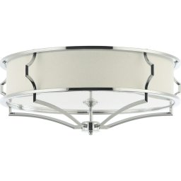 Open Design OR84429 - Plafonieră STESSO, 6xE27/12W/230V, Ø 85 cm, crom lucios/alb