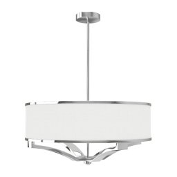 Open Design OR84801 - Lustră pe tijă GERDO, 4xE27/12W/230V, crom lucios/alb
