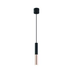 Open Design OR80827 - Lustră suspendată SLIMI pe cablu 1xG9/3,5W/230V negru/aur roz