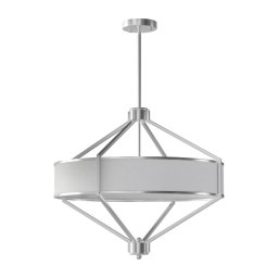Open Design OR85822 - Lustru cu tijă ZUNDO 4xE27/15W/230V crom mat/alb