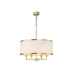 Open Design OR80230 - Lustră CASA suspendată cu lanț, 6xE14/15W/230V, cremă/alamă